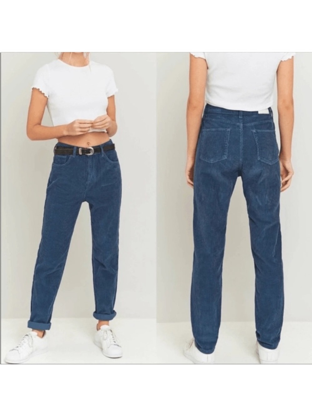 BDG Mom High Rise Corduroy Blue Pants Sz 27
